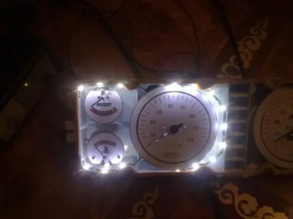 Светодиодная приборная панель ваз 2107