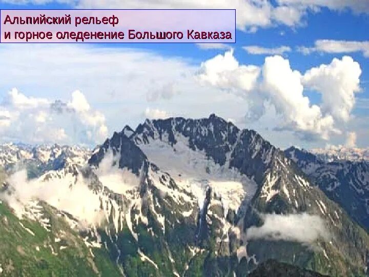 Альпийский рельеф. Большой Кавказ горное оледенение. Горно-ледниковые формы рельефа Кавказа. Типы горного рельефа.