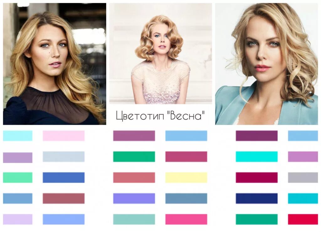 Какой цвет подходит для светлой кожи. Весенний цветотип палитра внешности.