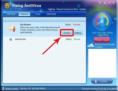 Antivirus setup