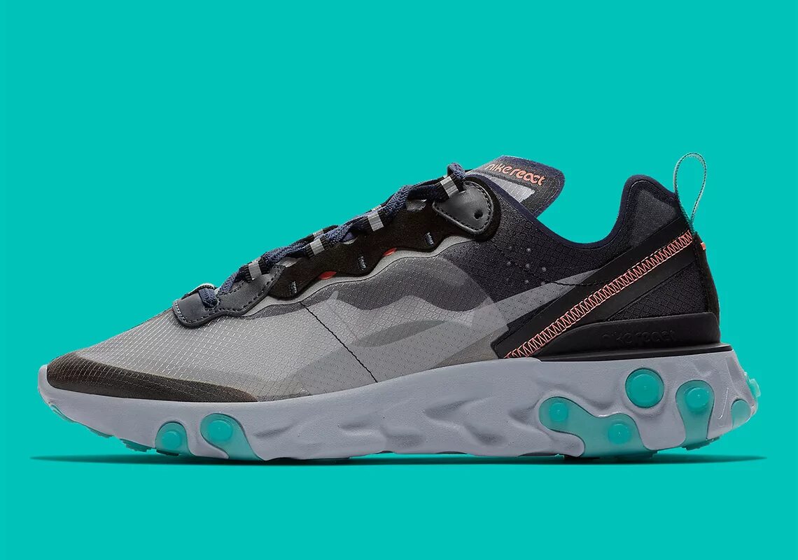 Найк реакт. Nike element 87. Nike React 87. Nike React element 87. Кроссовки Nike React element 87 Black cool Grey Blue.