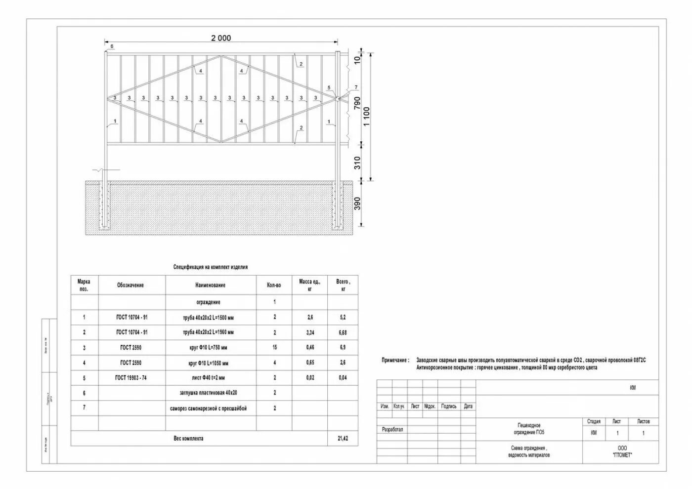 ограждение кровли econom next l=3000мм, h=900мм,. ограждение вес. ограждение парапета кровли. кровельное ограждение технониколь h600. , 3,00 м.