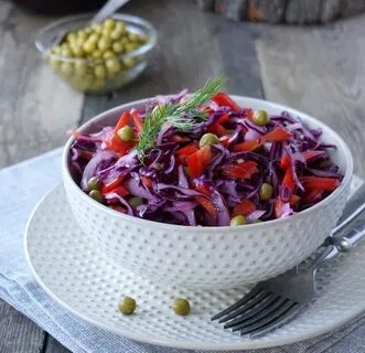 Перец болгарский зеленый горошек салат