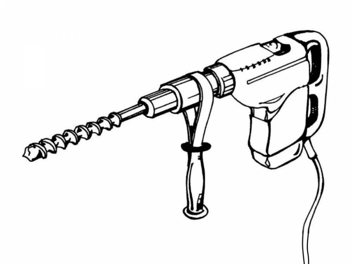 Drill tool. Раскраска Титан дрель 2.0. Перфоратор раскраска. Дрель электрическая. Дрель раскраска.