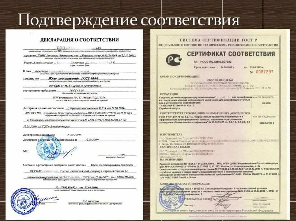 Сертификация технической продукции