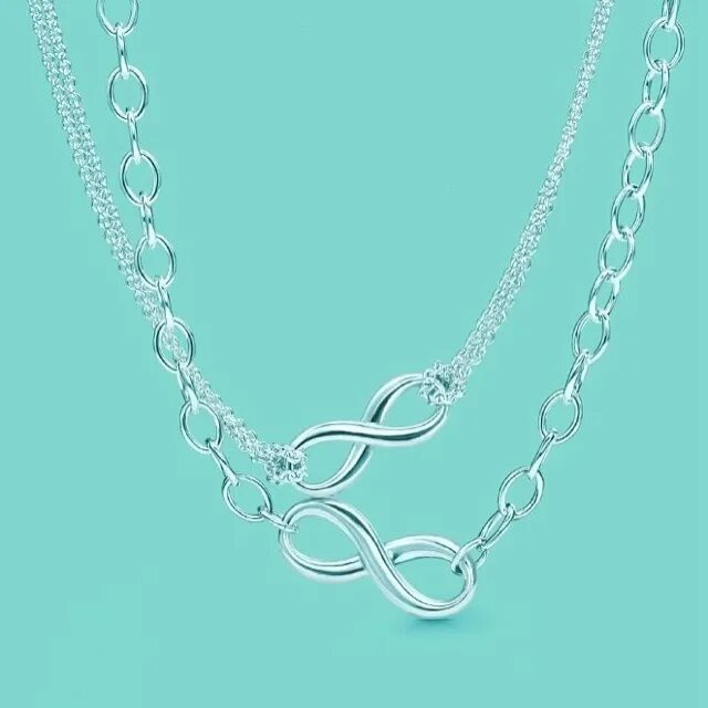 Tiffany Infinity Necklace. Цепь Тиффани 1990. Тонкая цепочка Тиффани.