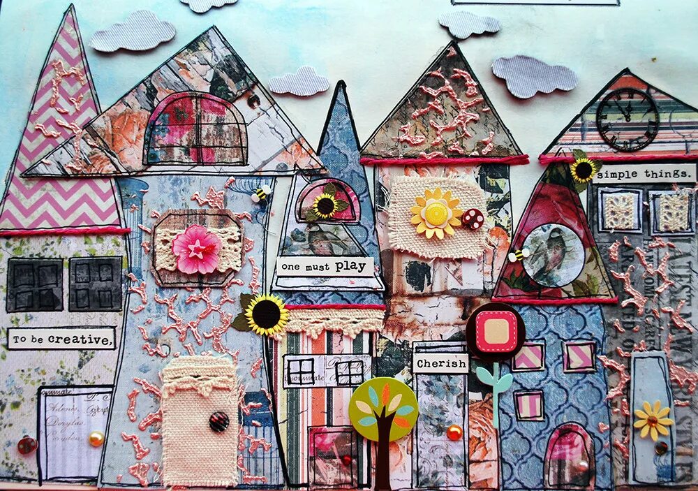 коллаж городок