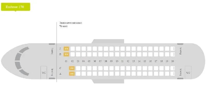 Расположение мест в самолете Embraer 170. S7 Airlines Embraer 170 схема салона. EMB 170 s7 схема салона. Эмбраер 170 схема салона s7 нумерация.