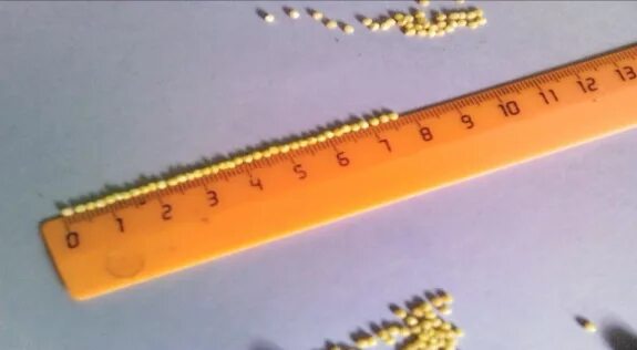 Измерение размеров тел методом рядов. Измерение диаметра методом рядов. Определение размеров малых тел методом рядов. Малых тел 7. Р.