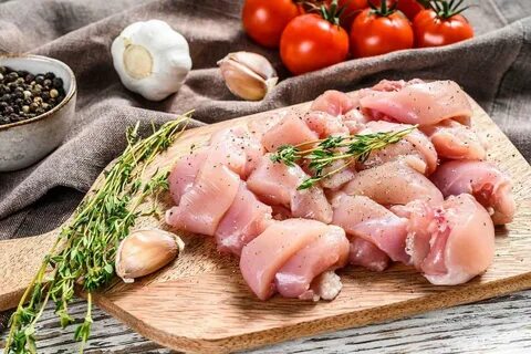 Raw white meat