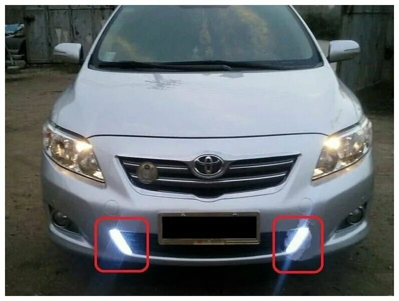 дхо+corolla+e150 2008. дневные ходовые огни тойота королла 150. ходовые огни королла. ходовые огни королла. ходовые огни на тойота королла 150.