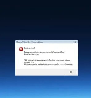 Visual c runtime library ошибка как исправить