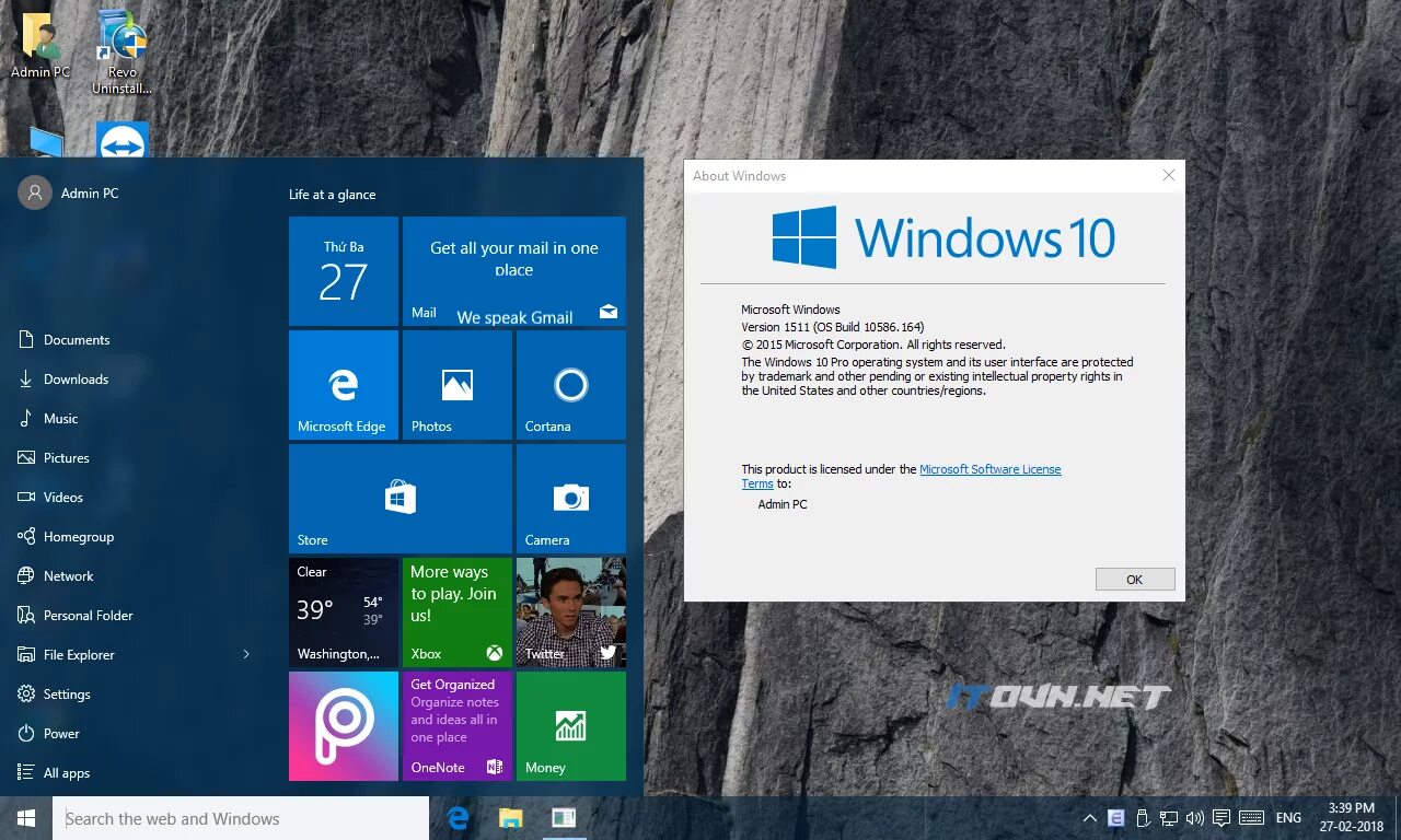 Виндовс 10 1511. Windows 10 сборка 10586. Windows 10 build 1511. Windows 10 ISO.