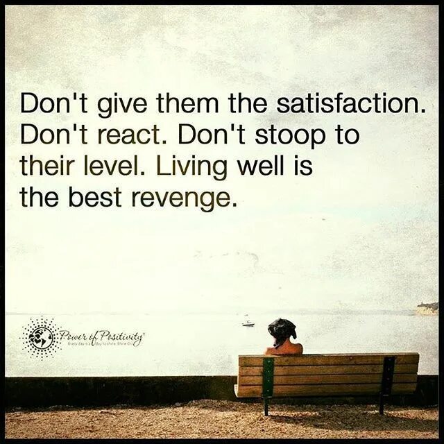 You will be satisfied with the. Living well is the best revenge. best revenge quotes.