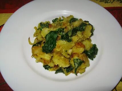Картофель шпинат