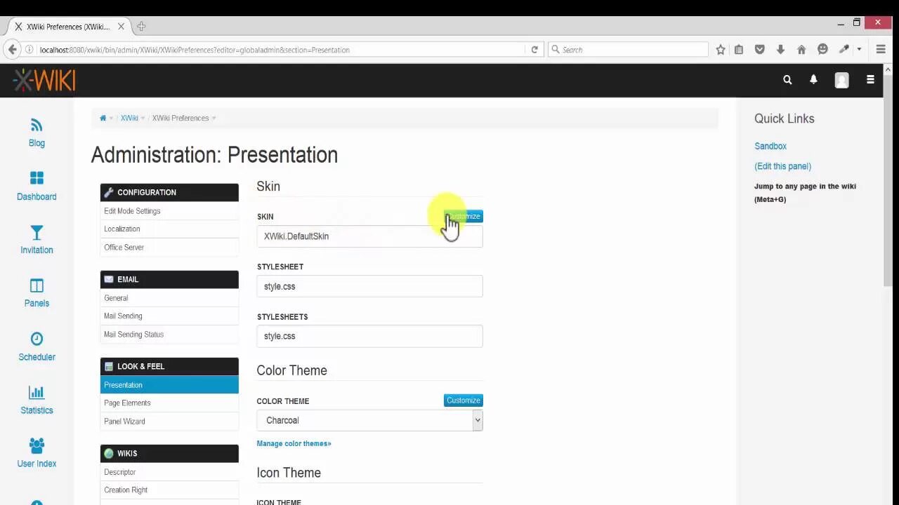 XWiki How to change the logo from Skin YouTube