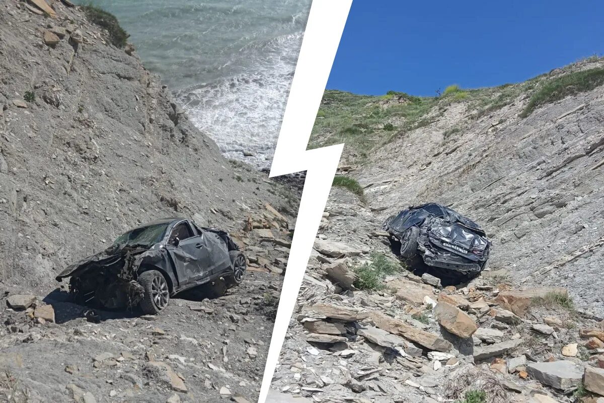 машина упавшая с обрыва. машина упала в пропасть. машина упавшая с обрыва. машина упала с обрыва в анапе. машина падает с обрыва.