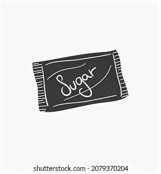 Packet of sugar. Packet of sugar