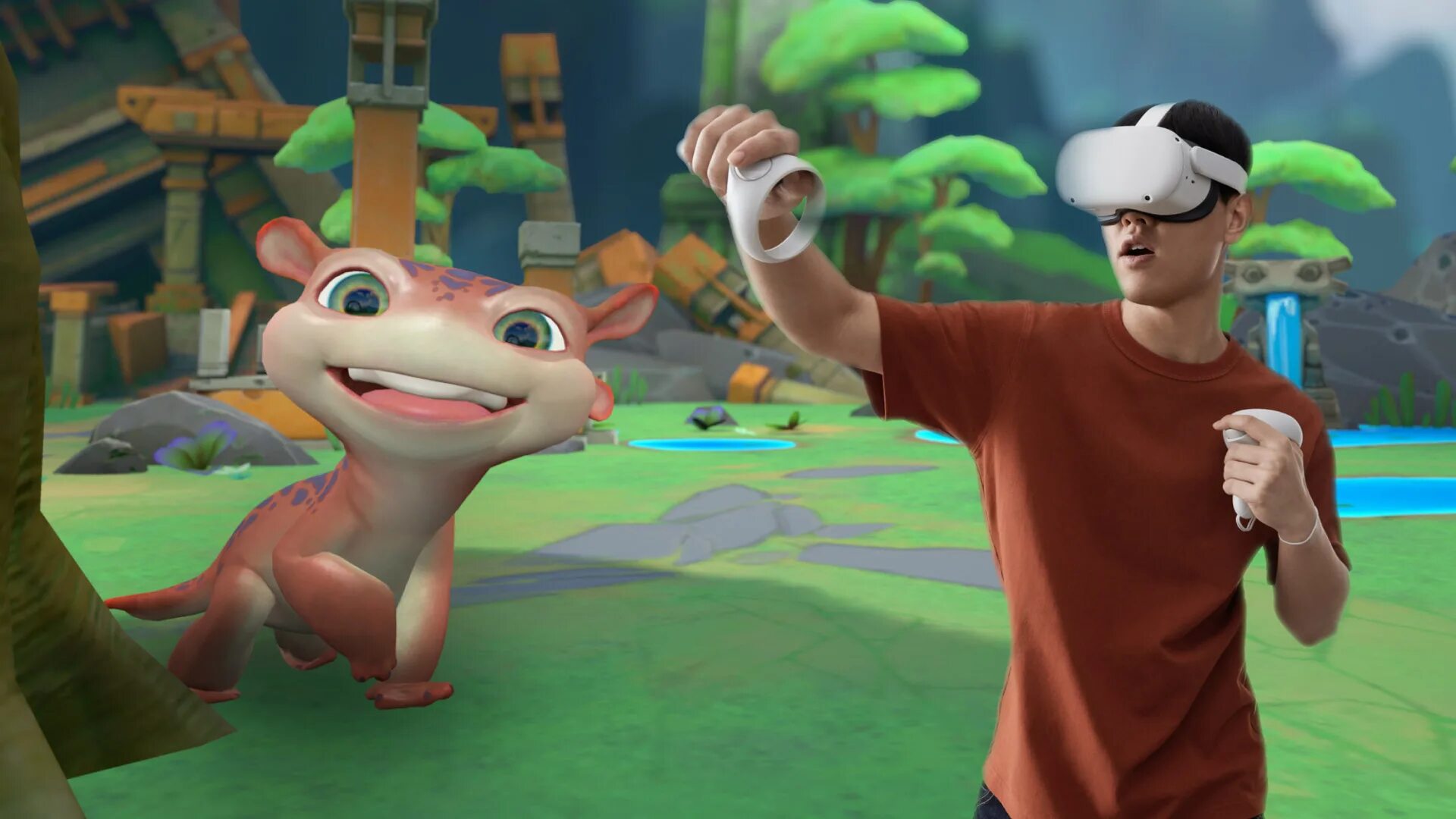Как обновить oculus quest. Игра oculus qwest2 лисенок.