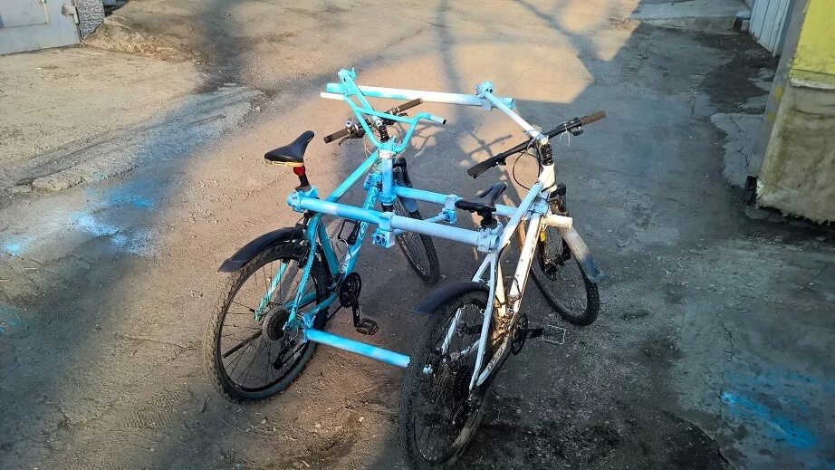 Соединить два велосипеда