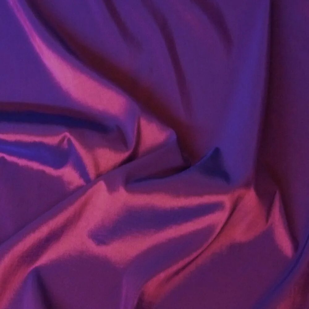 Ткань шелковая Тафта. Королевский пурпур. Пурпурный шелк. Тафта фиолетовая.
