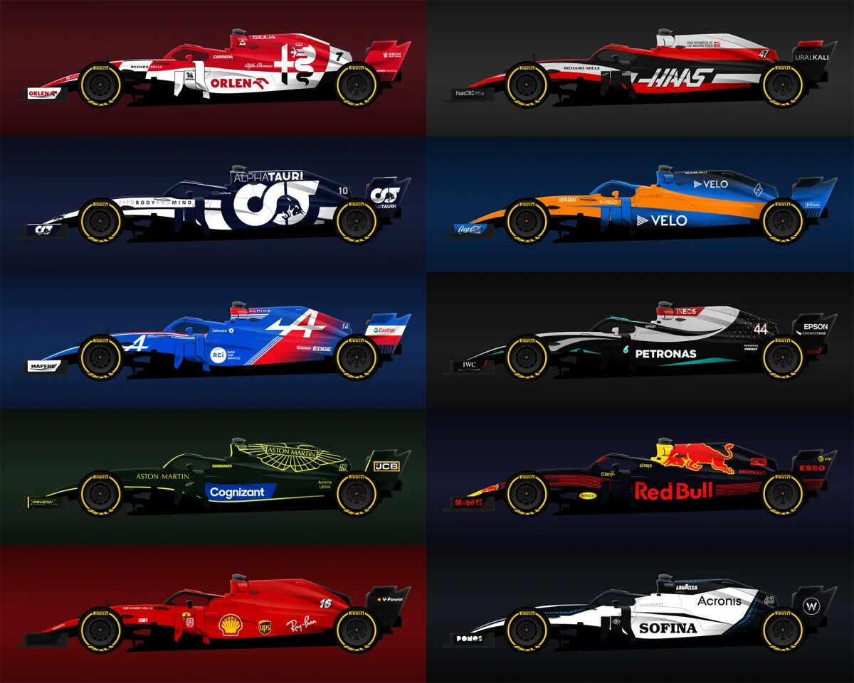 1 этап формулы 1 2019. MCLAREN f1 2021 livery. Ferrari f1 2021 livery. Болид f1 2022 ливреи команд. F1 2018 Ferrari livery.