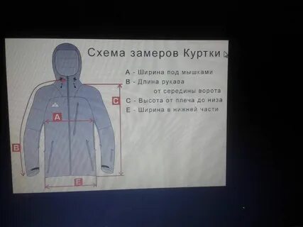 Замеры куртки