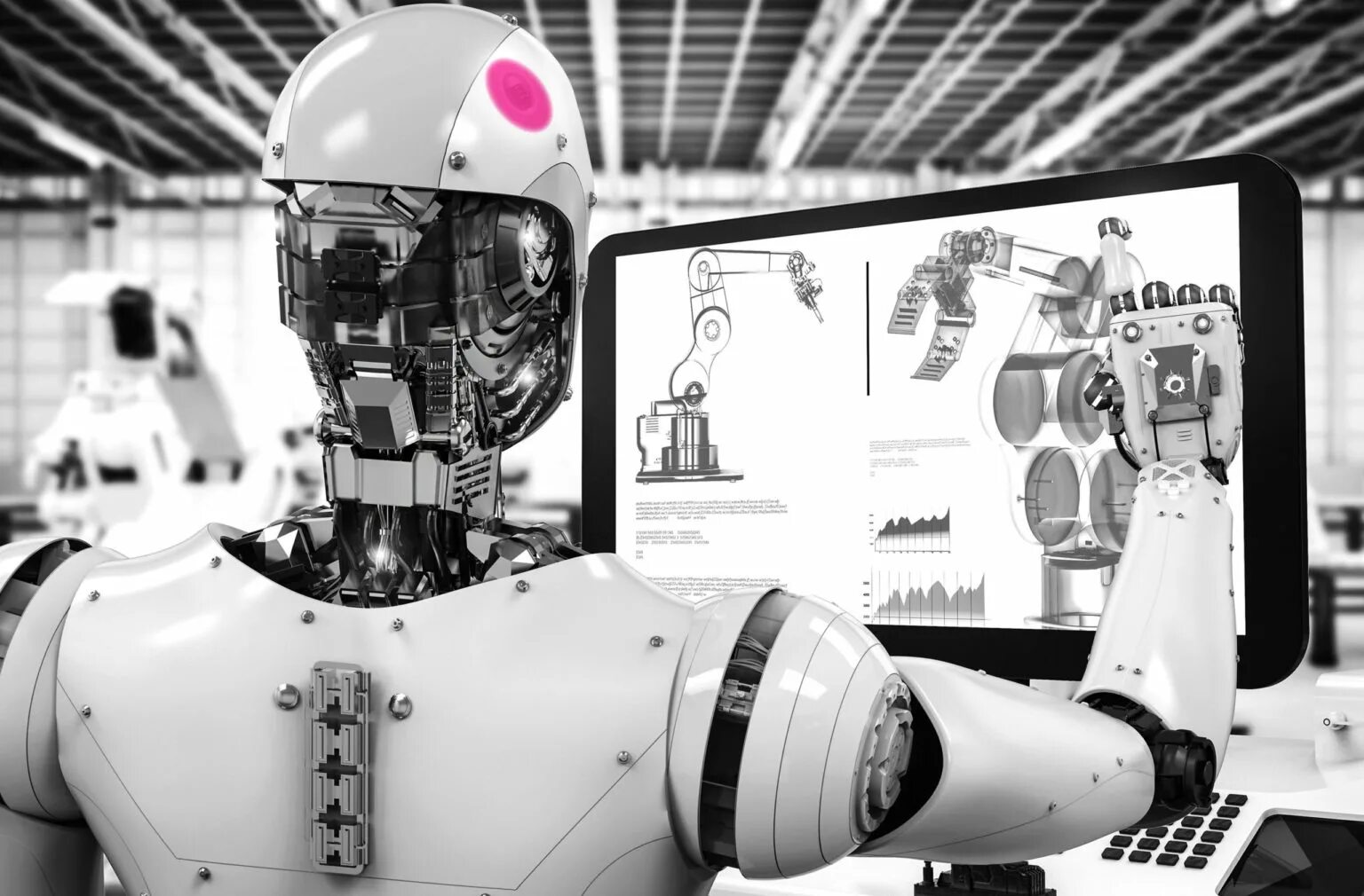 Примеры использования роботов. Робот с искусственным интеллектом. Компьютеры и роботы. Современные роботы. Искусственный интеллект в промышленности.