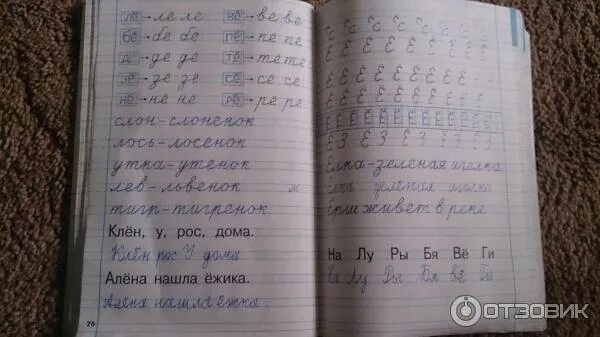 Отзыв о Тетрадь "Тренажер по чистописанию. 1 класс" - О. Е. Жиренко Очень полезн