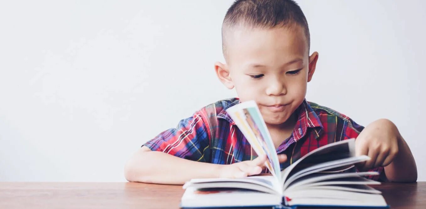 He reading he is writing