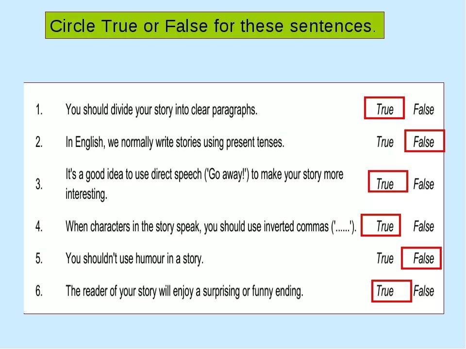 False предложения. True false задания. True or false ответы. Задания на true false 2 класс. True false английский.