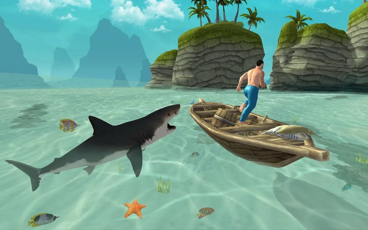 Игру где есть акулы