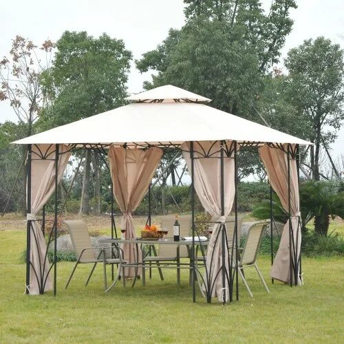 Модернизация шатра беседки своими руками 25 Metal Gazebo Designs and Great Outdoor Furniture Placement Ideas Backyard gaz