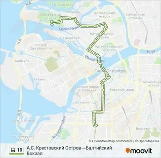 Автобус 10 маршрут на карте