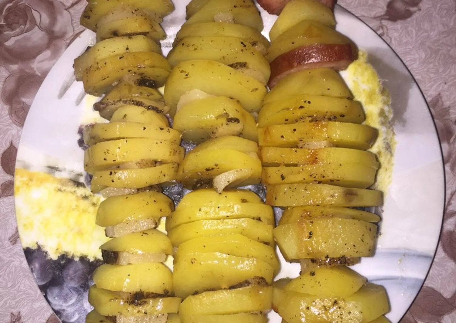 Запеченный картофель с салом в фольге: рецепт приготовления с фото пошаговый в д