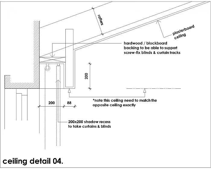 Track details. Curtain detail. Linear recessed Lights in Floor Plan. Low detail pics.