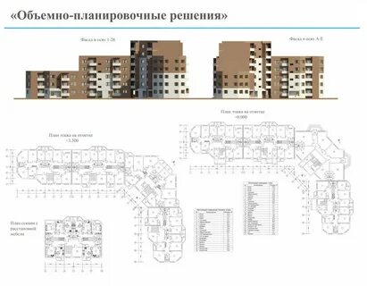 Планировочное решение жилых зданий