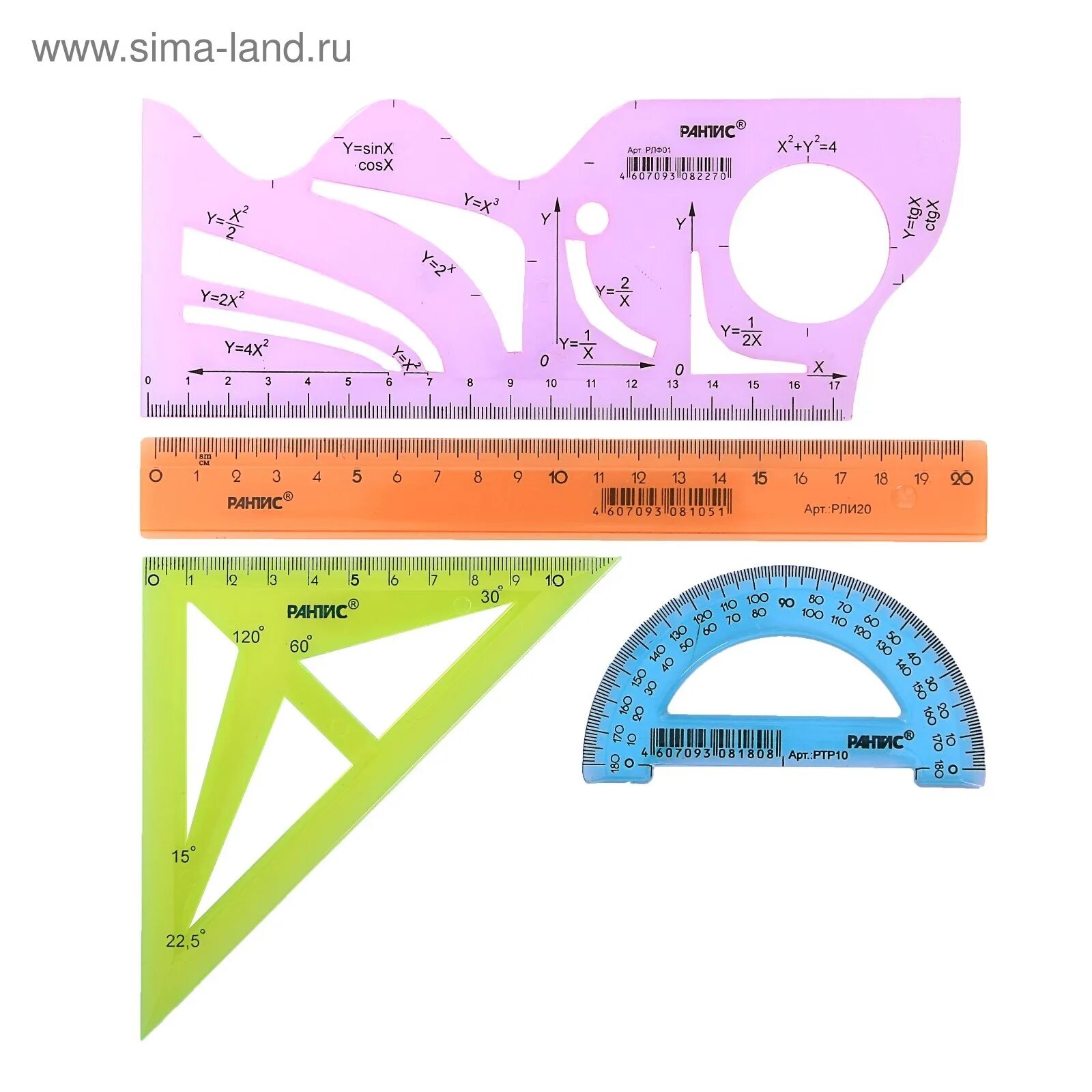Линейка-трафарет Рантис "функция". Линейки транспортиры треугольники трафарет. Транспортир 20 см. Линейка для черчения. Линейка бывает