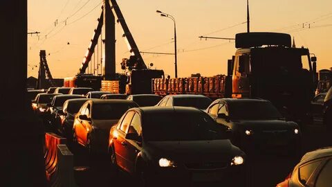 Крымский мост пробки последнего часа