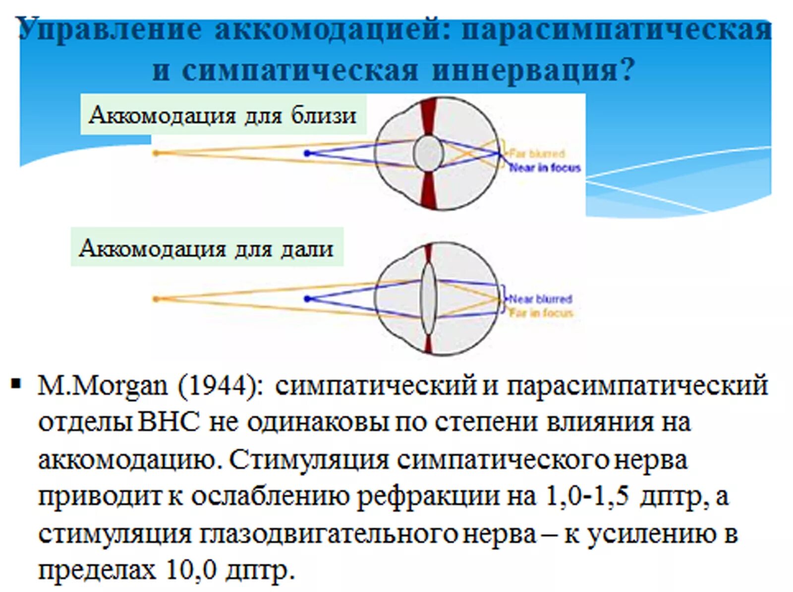 Аккомодация для дали