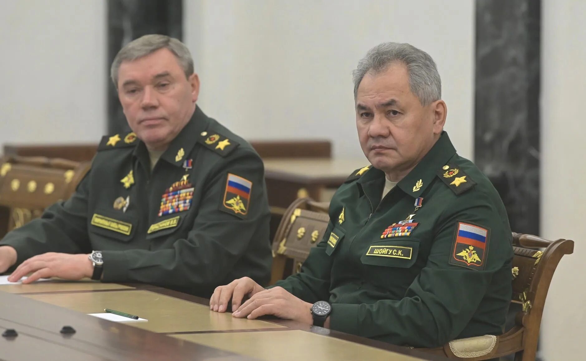 Шойгу министр обороны. Герасимов начальник генерального штаба и Шойгу.