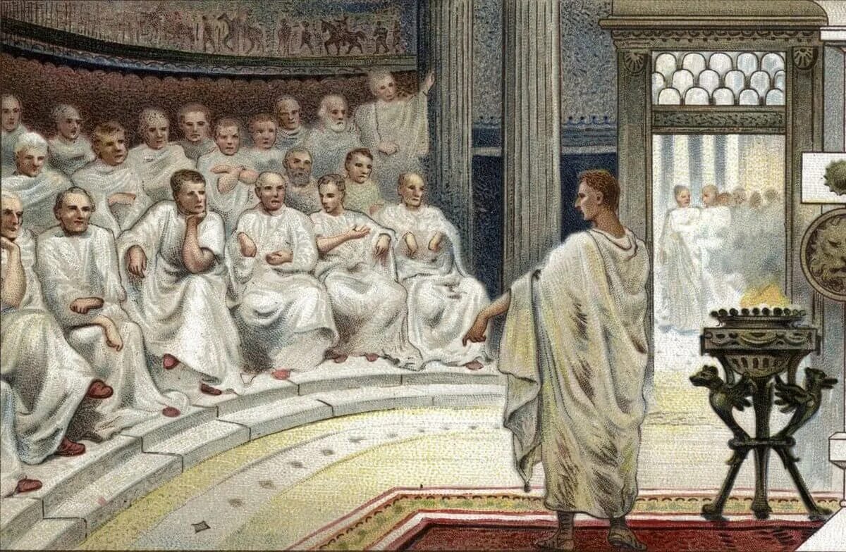 Чезаре Маккари (1888) заседание Римского Сената. Сенат в древнем Риме. Претор в древнем Риме. Коллегии юношества в древнем Риме.
