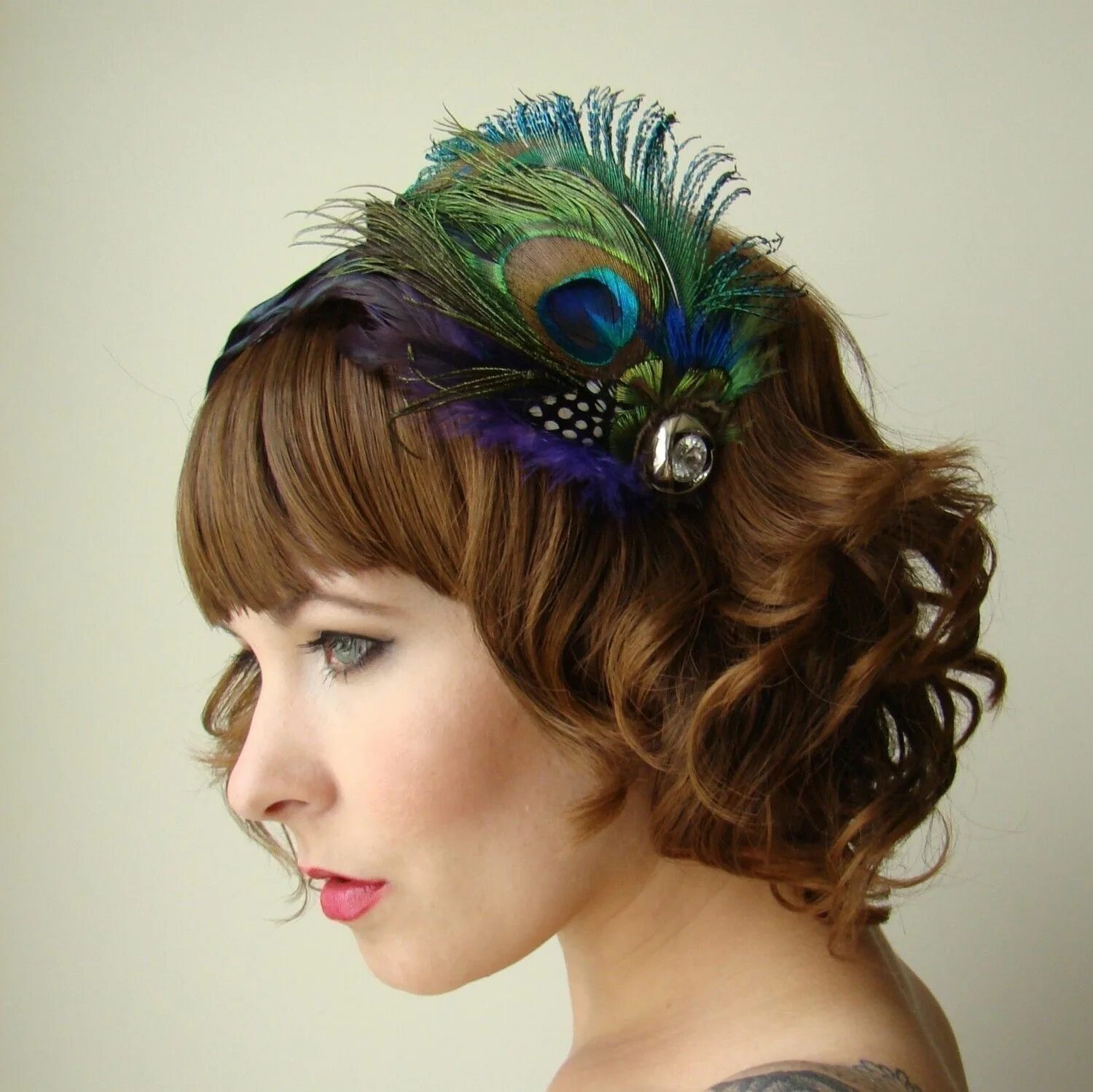 Sequoia Nights Feather Ear Cuff Кафф, Серьги с перьями, Ушные каффы