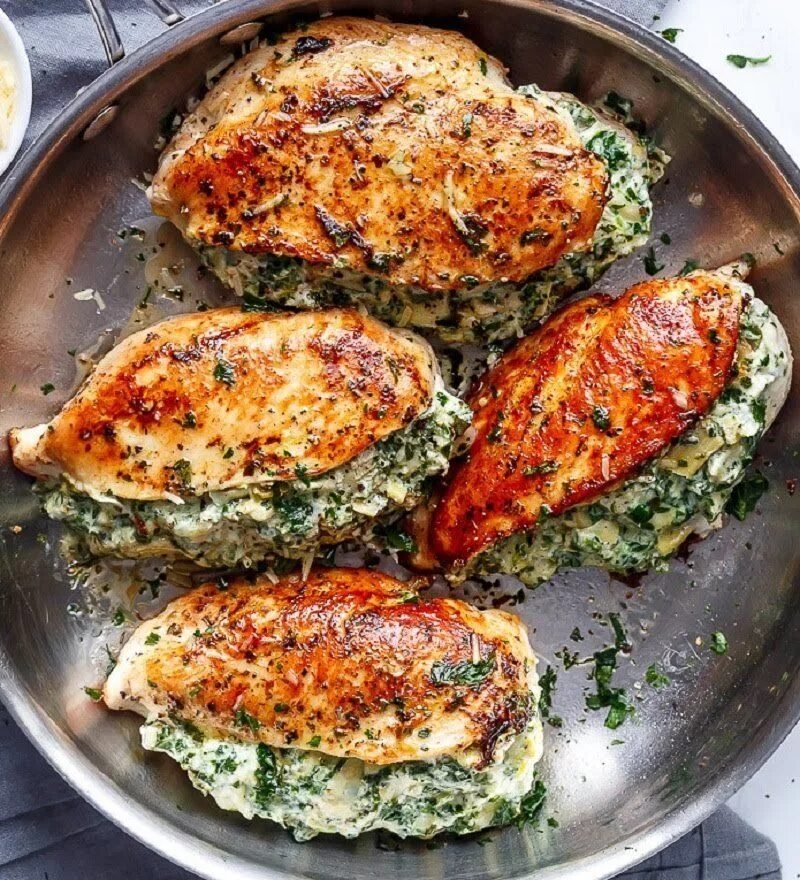 Feta-Stuffed Chicken Recipe Easy chicken dinner recipes, Chicken dinner recipes,
