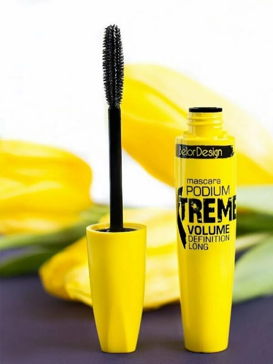 Черная тушь желтые. Тушь BELORDESIGN Podium extreme. Belor Design тушь Mascara Podium extreme. Тушь д/ресниц Podium extreme. Тушь BELORDESIGN Mascara Podium.