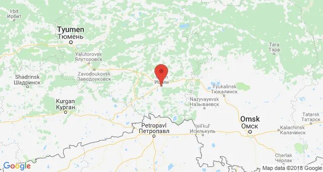 Ишим на карте россии где находится