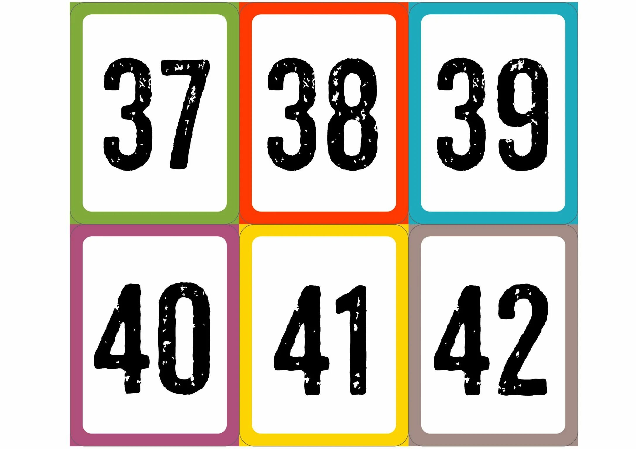 Цифры (карточки). Цифры от 1 до 100. Разноцветные карточки с цифрами. Карточки с цифрами от 1 до 20 для детского сада.