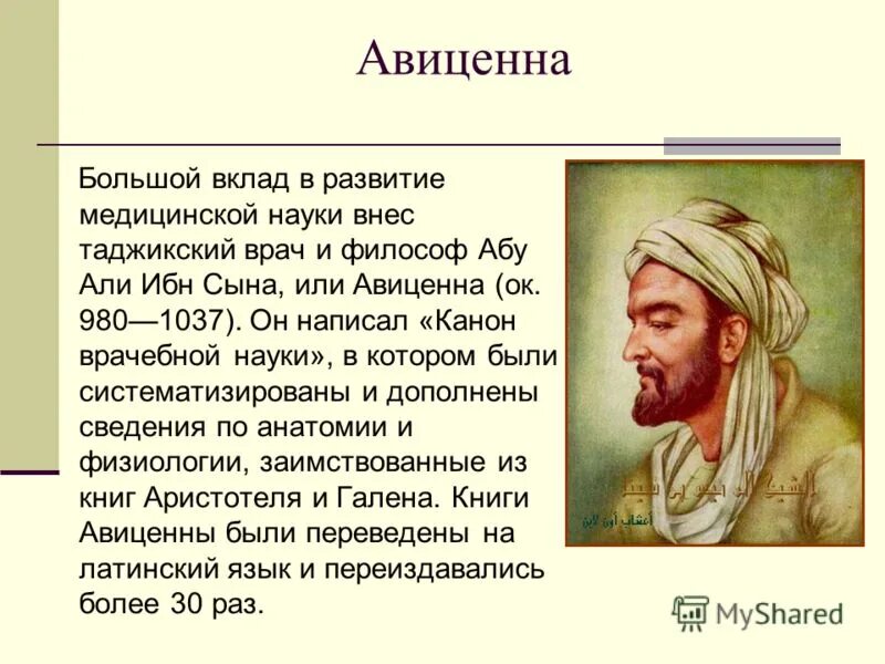 Авиценна читать. 3. Ибн сина (Авиценна). Ибн сина (Авиценна) (980-1037).