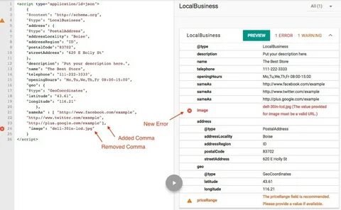 Json addresses