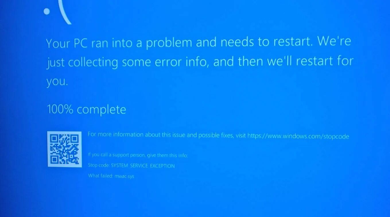 Bsod system. Синий экран смерти system_service_exception. синий экран смерти windows 10 system_service_exception. ошибка system service exception windows 10. system service exception синий экран windows 10.